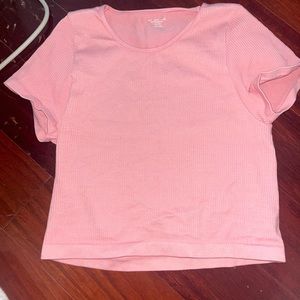 Pink urban seamless crop top